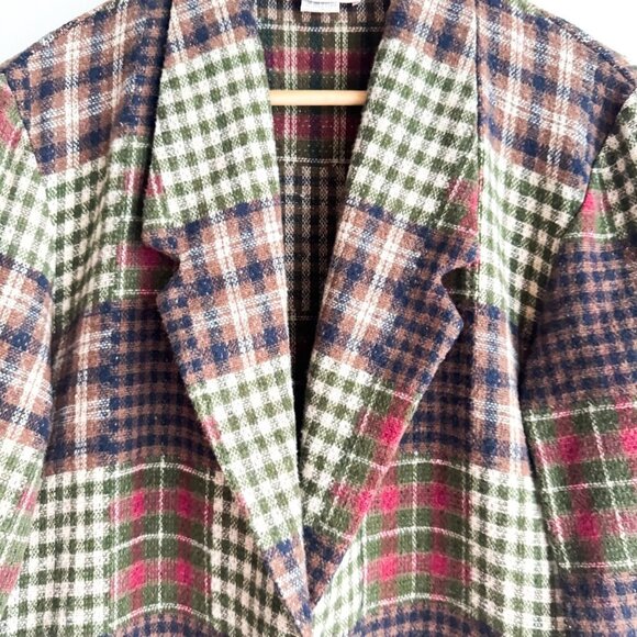 Vintage Sarah Morgan Patchwork Plaid Blazer S - Picture 3 of 6